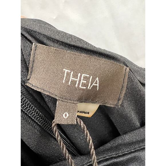 NWT Theia Rayna One Shoulder Gown size 0 - Picture 5 of 6